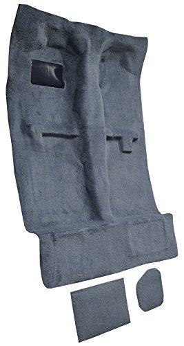 Replacement Auto Carpet Floor Liner - Molded Cutpile - fits 1995-2004 Toyota Tacoma Extended Cab 2wd and 4wd with Lid Covers (Black)