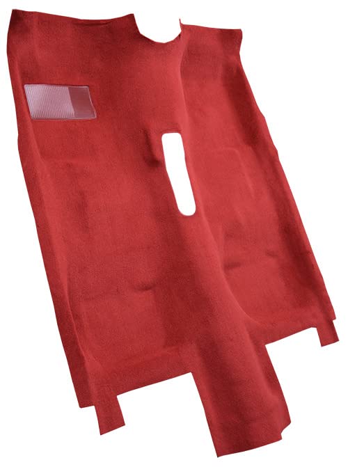 Replacement Auto Carpet Floor Liner - Molded Cutpile - fits 1976-1981 Chevrolet Camaro Automatic with Console Floor Shift (Silver)