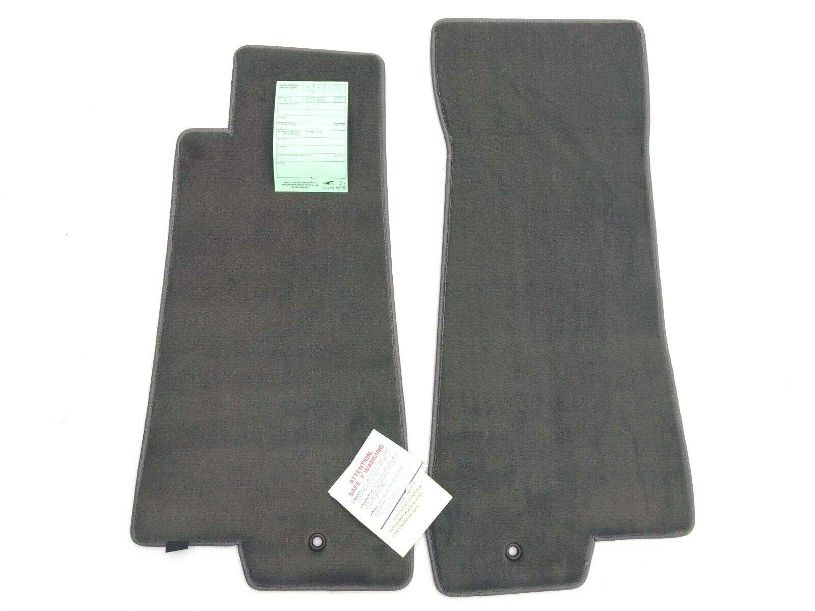 Lloyd Mats Compatible with Jaguar XK8- Carpet Floor Mats Gray Front Fits 1997-2006 (with 1 Grommet on Each Mat)