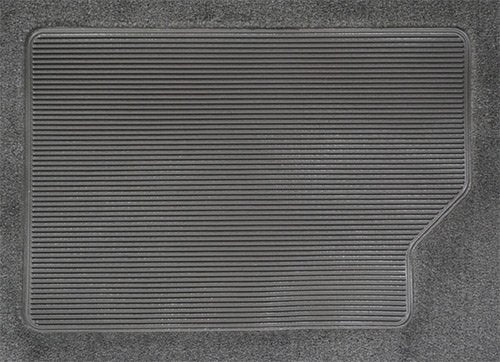 Replacement Auto Carpet Floor Liner - Molded Cutpile - fits 1987-1996 Ford F-150 Extended Cab Electric 4WD Automatic Low Tunnel (Dark Gray)