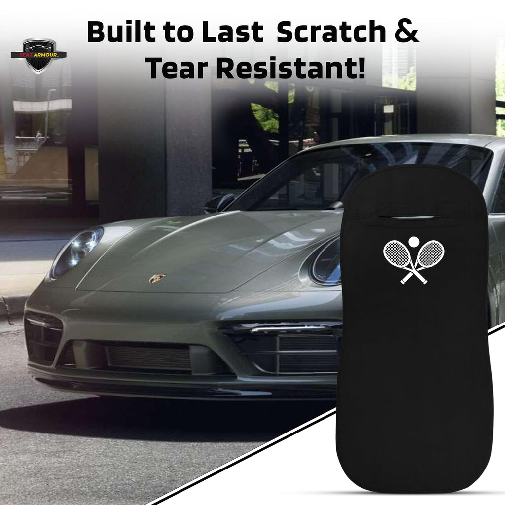 Seat Armour (SA100TRCQB Black 'Tennis Racquet' Seat Protector