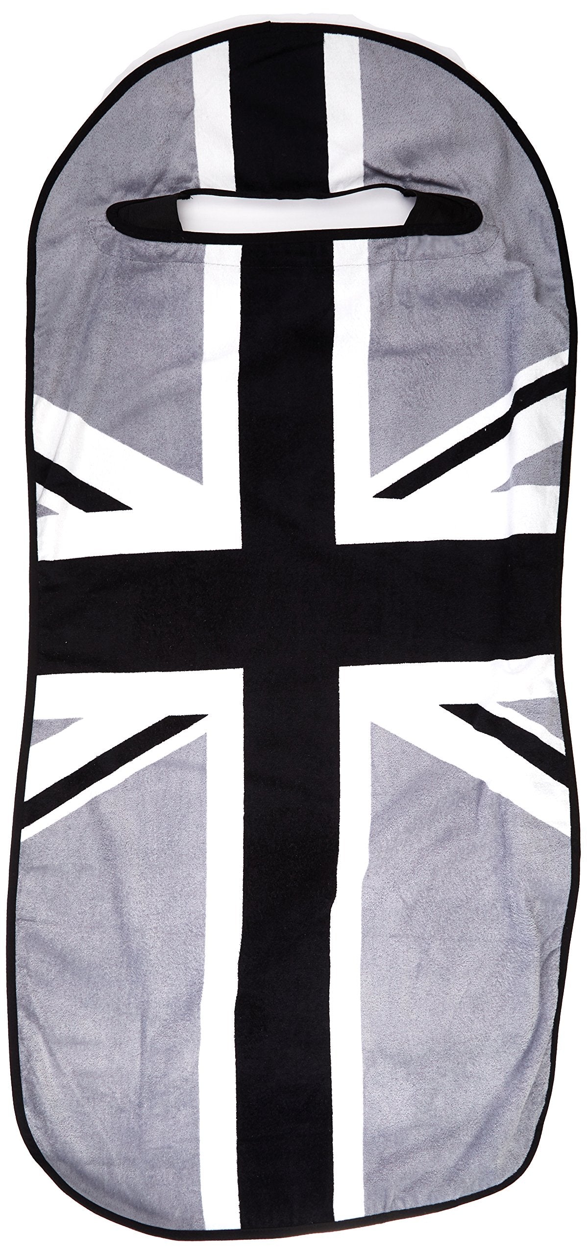 Seat Armour (SA100MINIBGR) Black/Gray 'British Flag' Seat Protector Towel