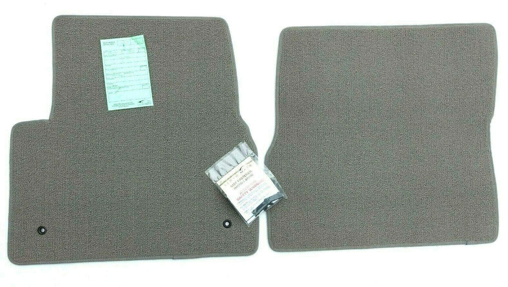 Downard Automotive Mats Compatible with Volvo Truck VNL, VT 2 Piece Gray Front Carpet Floor Mats Fits 2004-2018