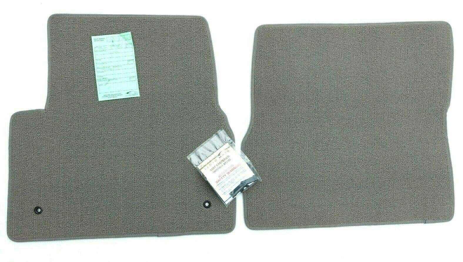 Downard Automotive Mats Compatible with Volvo Truck VNL, VT 2 Piece Gray Front Carpet Floor Mats Fits 2004-2018