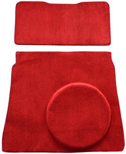 Molded Cutpile Cargo Area Carpet Flooring fits 1974-1978 Ford Mustang II (Black)
