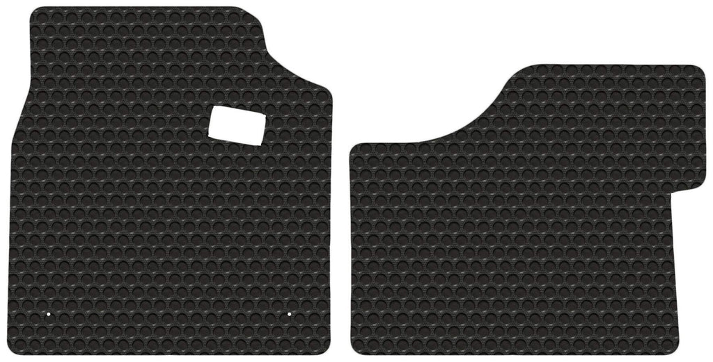 Lloyd Mats Compatible with Peterbilt 567 - Black Rubbertite All-Weather Floor Mats- 2 Piece Cab Fronts - Fits 2014-2020