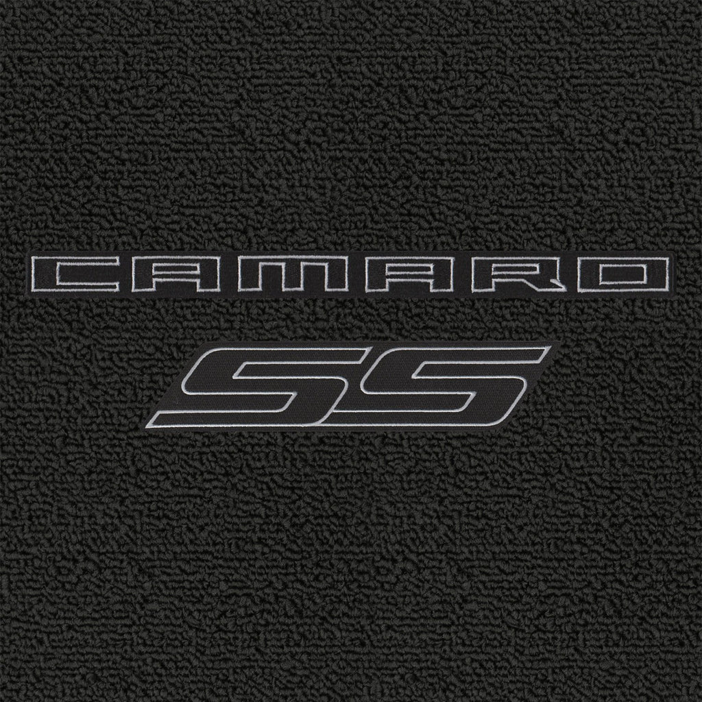 Lloyd Mats ® - Classic Loop Ebony Standard Trunk Mat for Camaro SS Convertible 2011-15 with Black/Graphite Camaro SS Logo