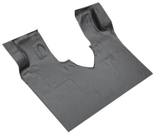 Molded Color Vinyl Passenger Area Carpet Flooring - fits 1997-2002 Ford E-150 Econoline - fits Gas or Diesel (Gray)