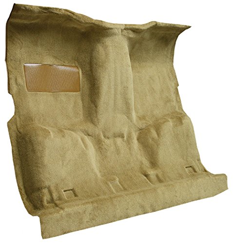 Replacement Auto Carpet Floor Liner - Molded Cutpile - fits 1981-1986 Chevrolet K10 Regular Cab 4WD Automatic 4 Speed (Black)
