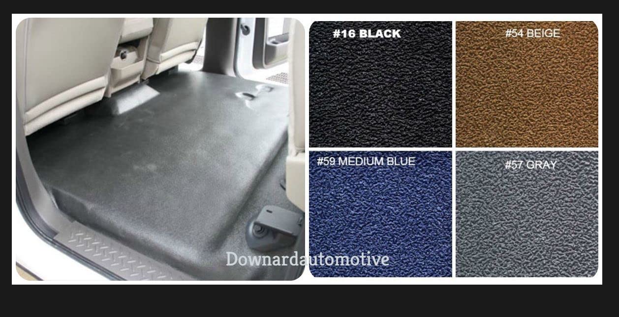 ACC Black Vinyl Replacement Flooring Compatible with 1978-1995 Chevrolet G20 Van - Passenger Area Coverage