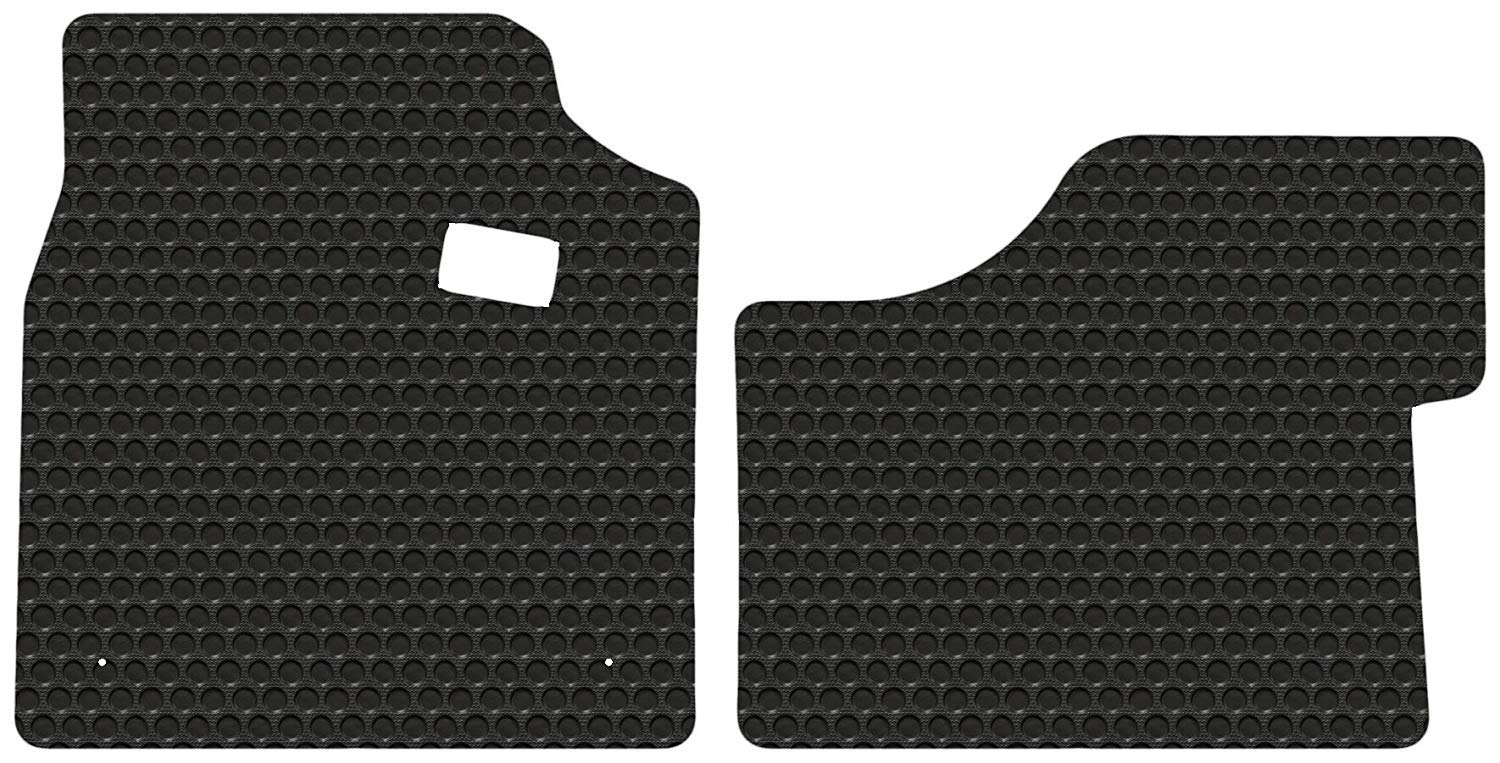 Lloyd Mats Compatible with Kenworth W990 - Black Rubbertite All-Weather Floor Mats - 2 Piece Cab Fronts - Fits 2019-2021