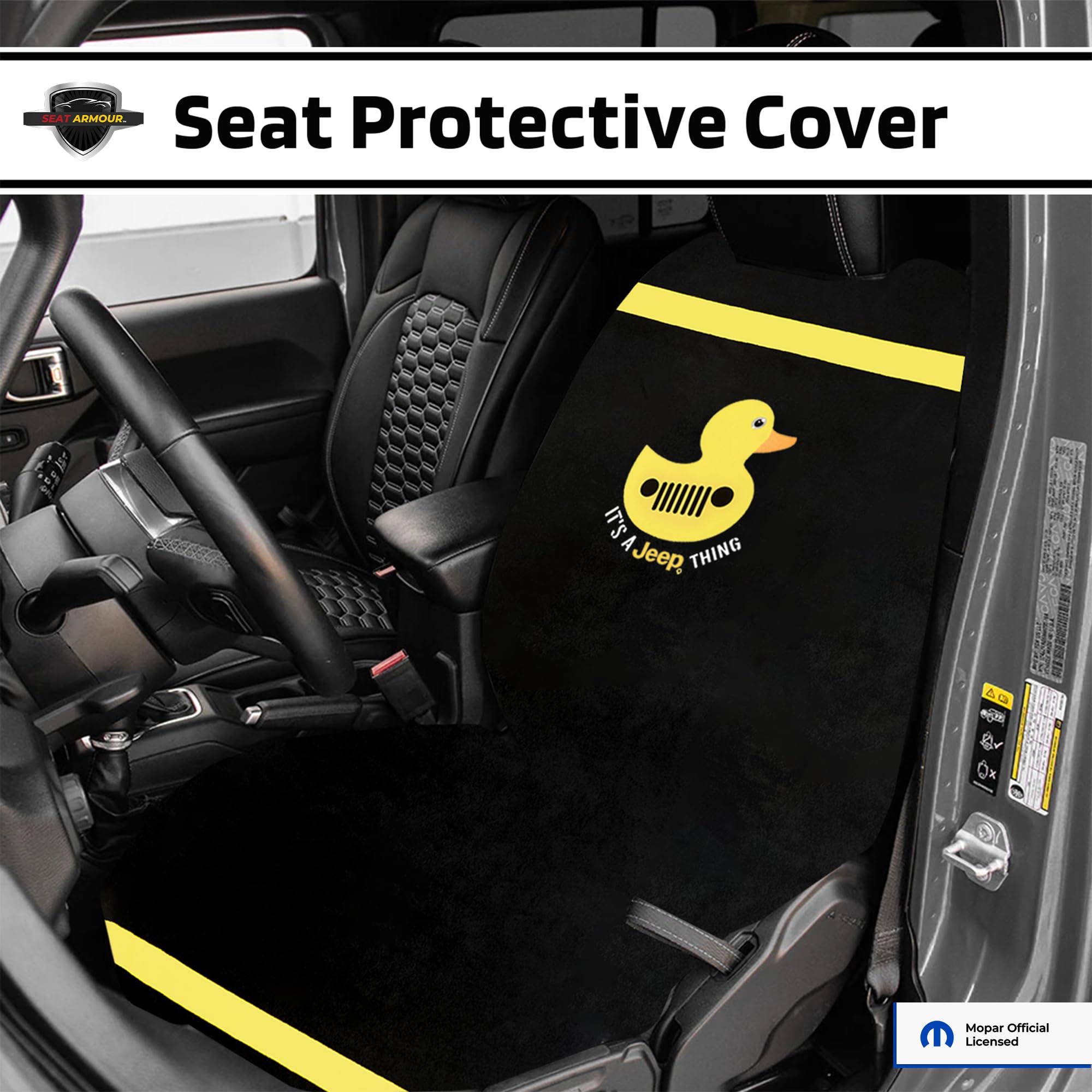 Jeep Duck Logo Car Seat Cover Towel – Soft, Absorbent & Machine Washable