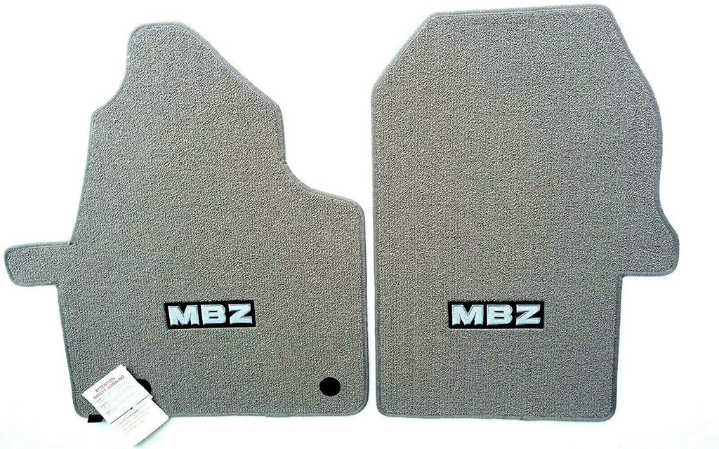 Lloyd Mats Compatible with 2019-2021 Mercedes Benz Sprinter Van - 2 Piece Gray or Black Front Custom Fit Carpet Floor Mats (Gray)