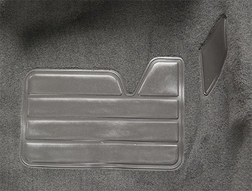 Replacement Auto Carpet Floor Liner - Molded Cutpile - fits 2004-2012 Chevrolet Colorado Crew Cab 2wd and 4wd (Black)