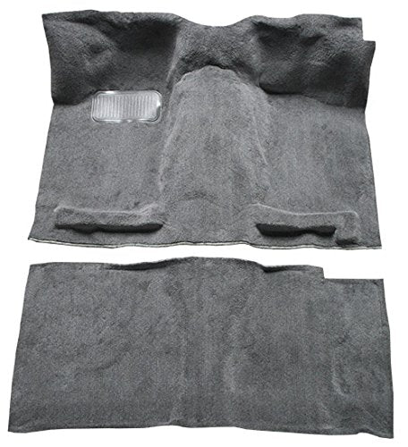 Replacement Auto Carpet Floor Liner - Molded Cutpile - fits 1987-1994 Nissan D21 Regular Cab (Dark Gray)