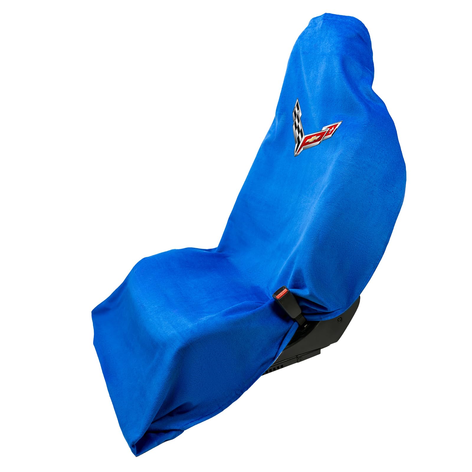 Seat Armour Corvette C8 Blue Seat Cover Towel2GO - Universal Fit Soft Machine Washable - Easy Install, Multipurpose Seat Cover