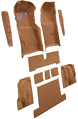 Replacement Auto Carpet Floor Liner - Molded Cutpile - fits 1977-1977 Chevrolet Corvette Complete with Pad (Black)