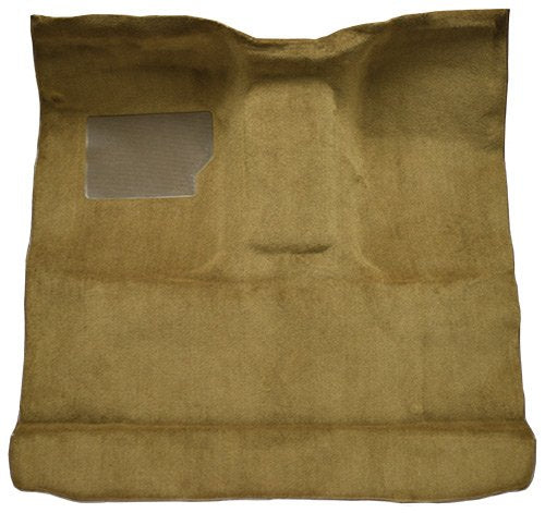Replacement Auto Carpet Floor Liner - Molded Cutpile - fits 1975-1979 Ford F-150 Regular Cab 4WD Automatic 4 Speed (Black)