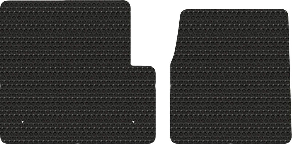 Lloyd Mats Compatible with Freightliner Classic XL & FLD - Black Rubbertite All-Weather Floor Mats - 2 PC Cab Fits All Years