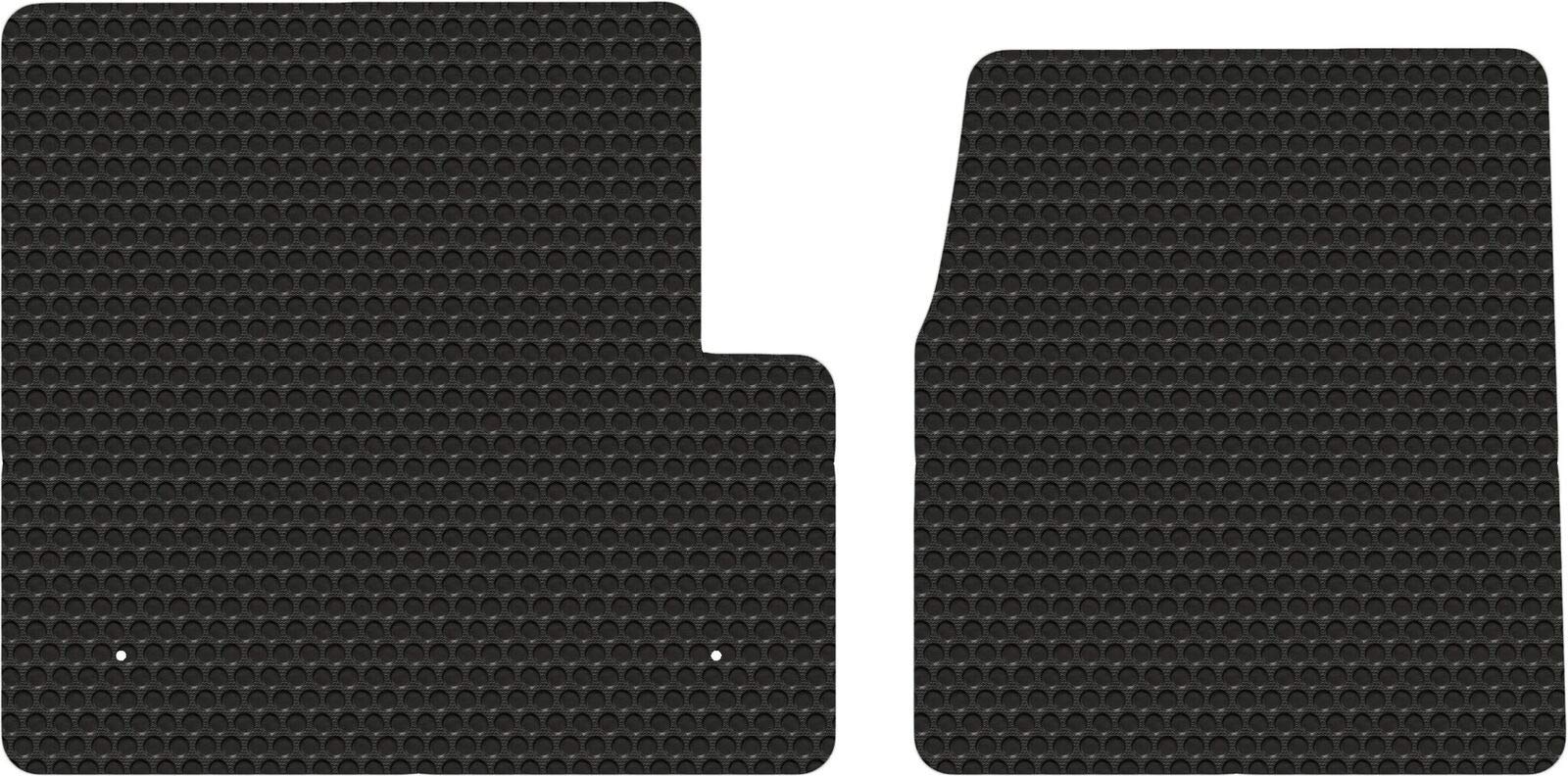 Lloyd Mats Compatible with Freightliner Classic XL & FLD - Black Rubbertite All-Weather Floor Mats - 2 PC Cab Fits All Years