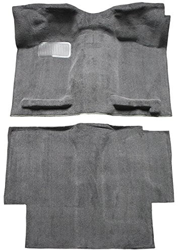 Replacement Auto Carpet Floor Liner - Molded Cutpile - fits 1995-1997 Nissan Pickup Extended Cab (Dark Gray)