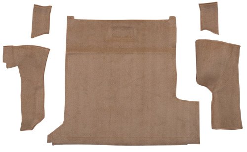 Molded Cutpile Cargo Area Carpet Flooring - fits 1983-1994 Chevrolet S10 Blazer 2 Door (Black)