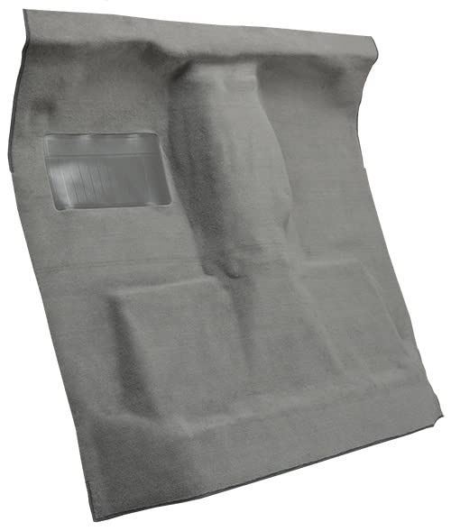 Replacement Auto Carpet Floor Liner - Molded Cutpile - fits 1986-1988 Dodge W100 Regular Cab 4WD Automatic 4 Speed (Silver)