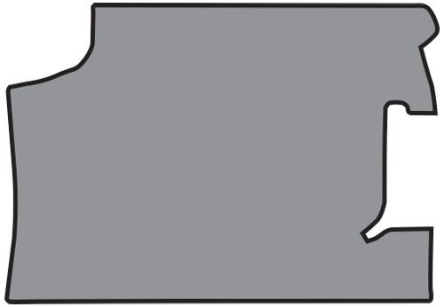 Die Cut Loop Complete Trunk Mat - fits 1966-1967 Chevrolet Chevelle in Carpet with Pad (Black)