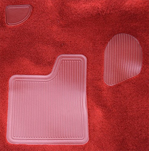 Replacement Auto Carpet Floor Liner - Molded Cutpile - fits 1994-2004 Chevrolet S10 Regular Cab Automatic Manual 2wd and 4wd (Antelope/Light Neutral)