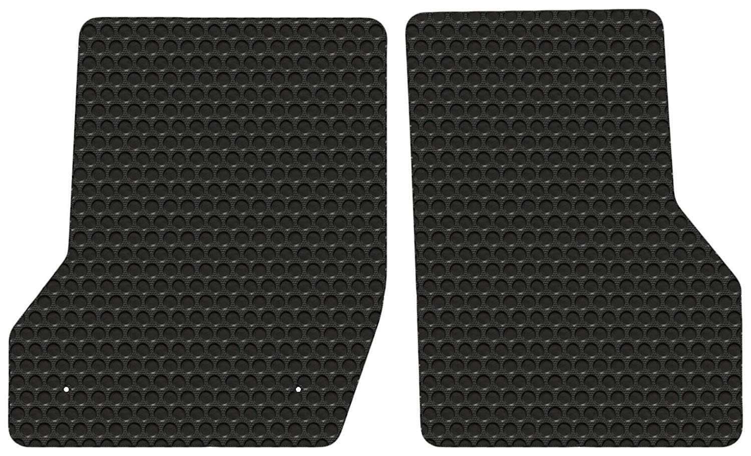 Lloyd Mats Compatible with Freightliner Business Class M2 - Black Rubbertite All-Weather Floor Mats - 2 Piece Cab Fronts - Fits 2003 & Up