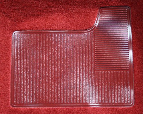 Replacement Auto Carpet Floor Liner - Molded Cutpile - fits 1974-1979 Chevrolet Nova 2 Door 4 Speed Manual (Black)