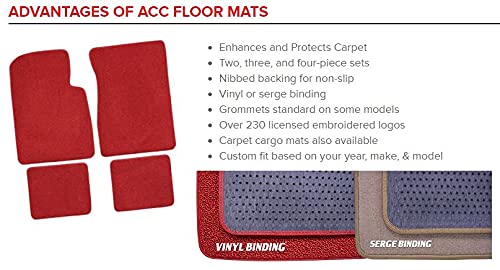 ACC Floor Mats Compatible with 1990-2002 Toyota 4 Runner 4PC Black Set with Nibbed Waterproof Backing