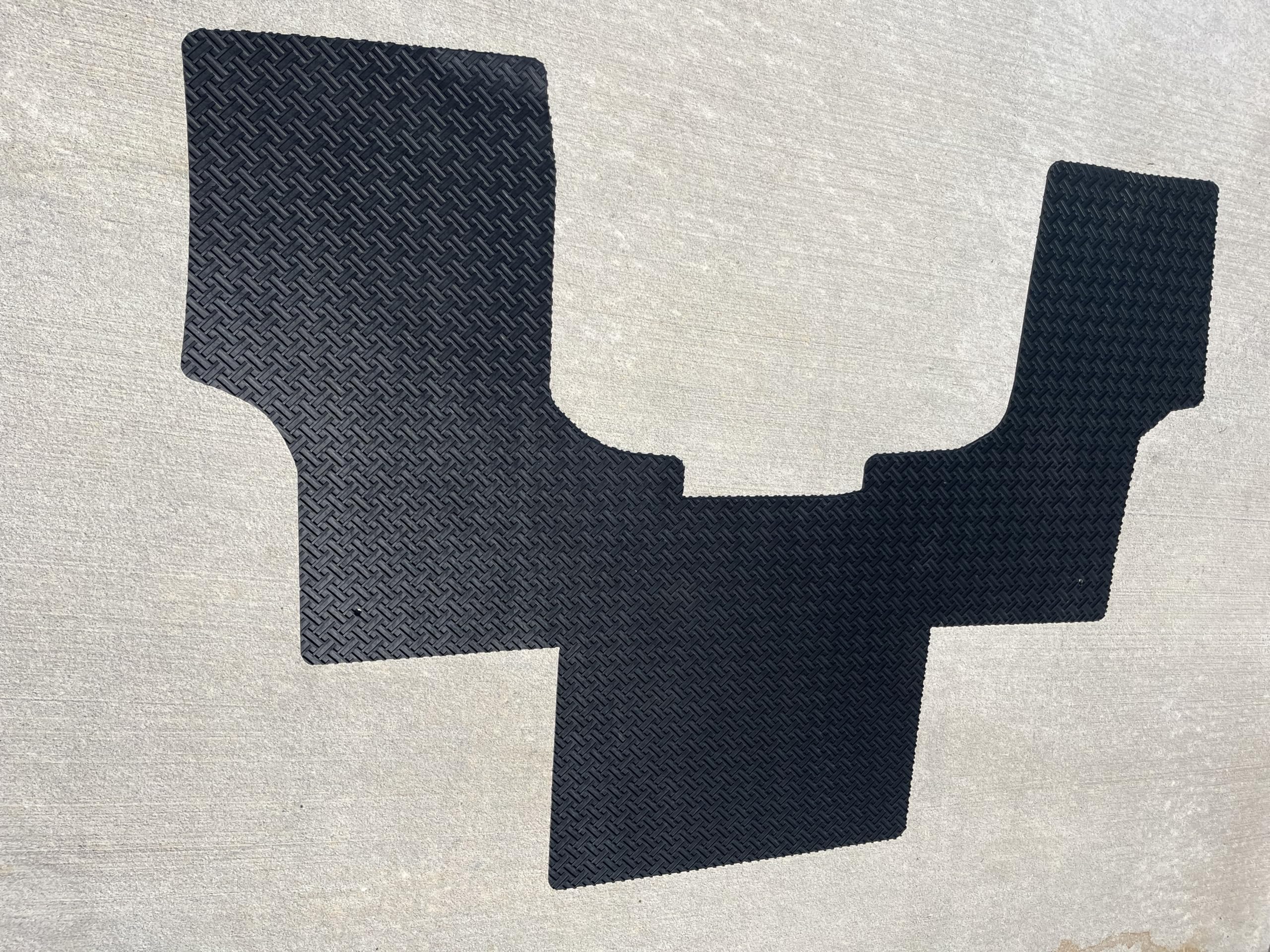 Lloyd Mats Compatible with Chevy Express Van 2003-2020 1PC Rubber Cab Floor Mat - Black Basketweave Pattern
