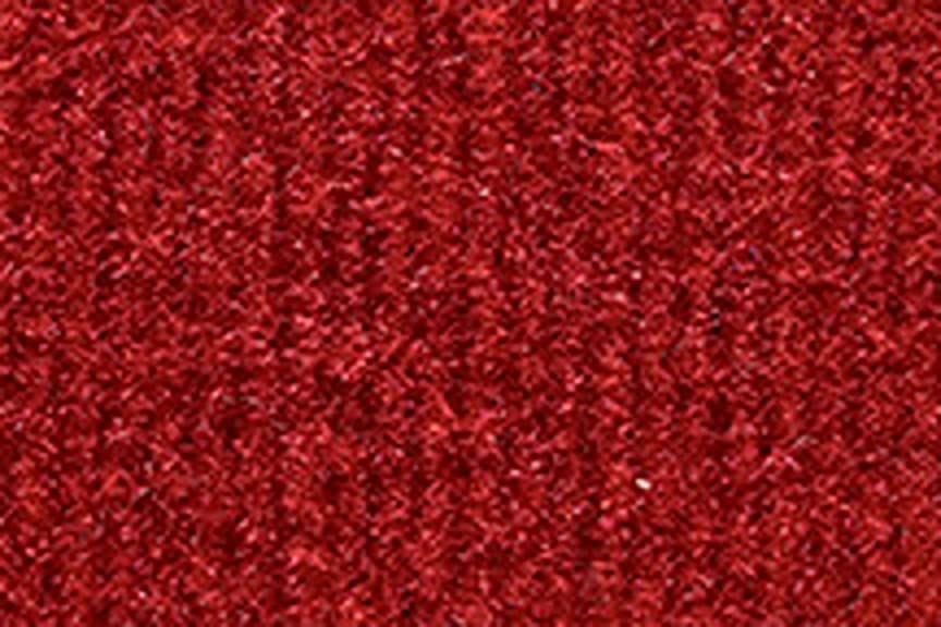 Auto Carpet Floor Liner - Passenger Area - Molded Cutpile - fits 1985-1992 Chevrolet Camaro with Console (Flame Red)