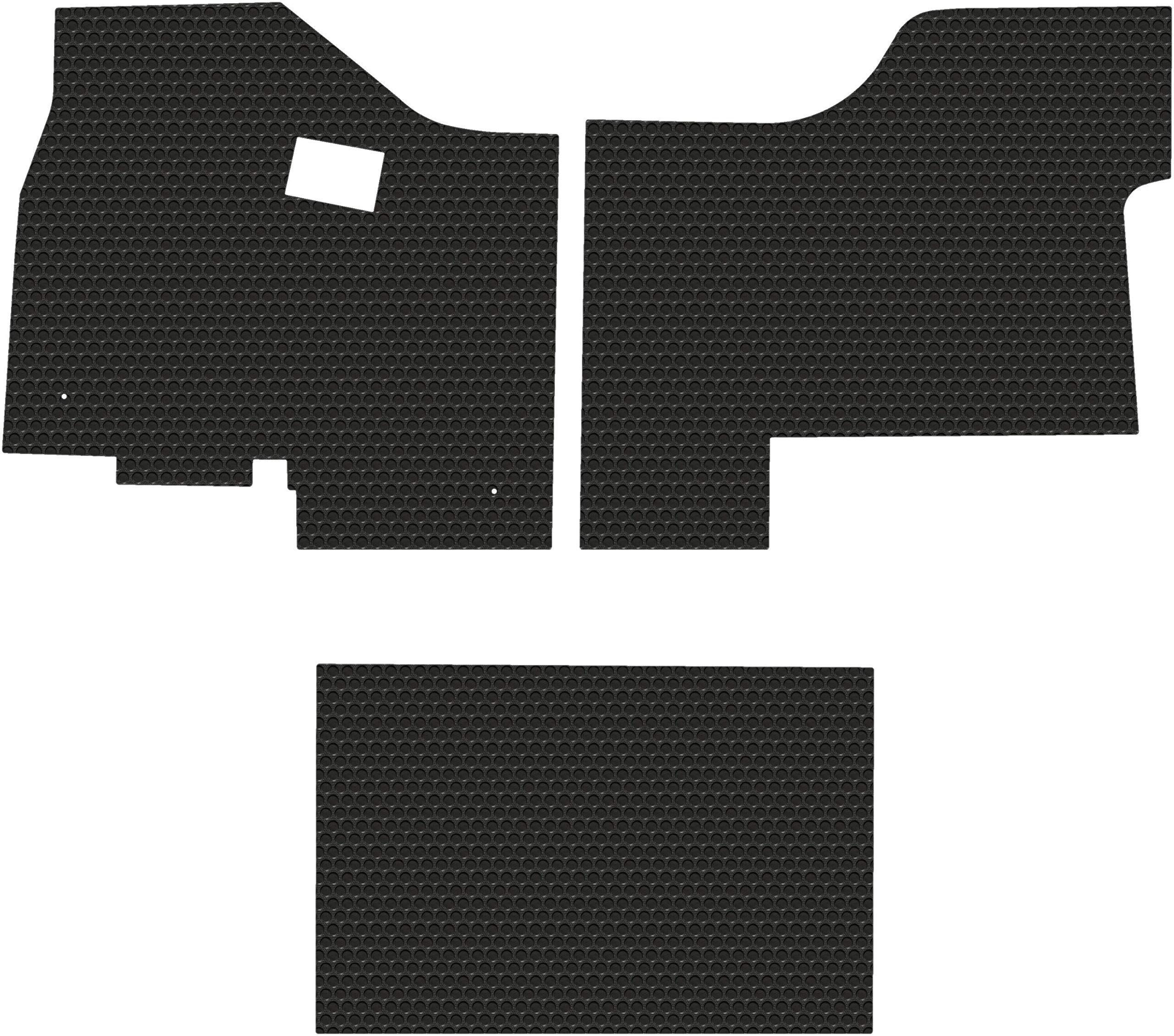 Lloyd Mats Compatible with Kenworth T680 / T880 All-Weather Rubber 3 Piece (Full Cab) Floor Mats Fits 2013-2020- Pick Black Gray or Tan