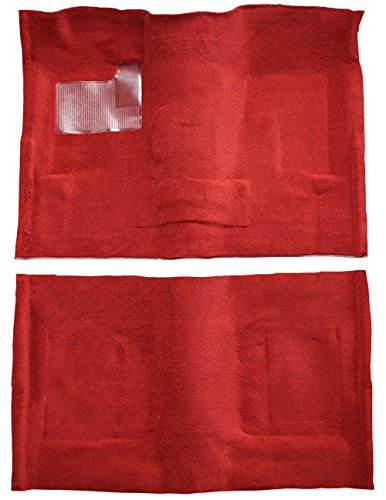 Replacement Auto Carpet Floor Liner - Molded Cutpile - fits 1974-1979 Chevrolet Nova 2 Door 4 Speed Manual (Black)