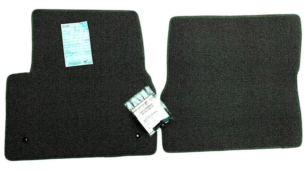 Downard Automotive Mats Compatible with Volvo Truck VNL, VT 2 Piece Black Front Carpet Floor Mats Fits 2004-2018