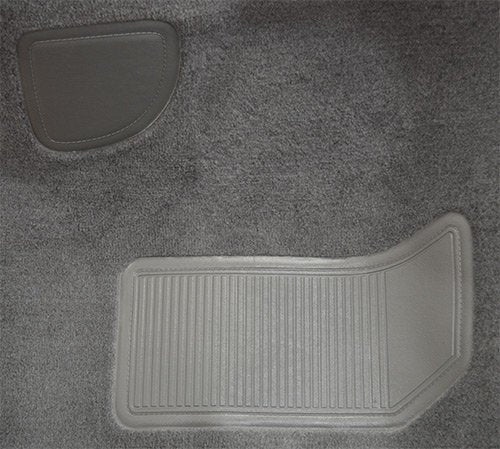Replacement Auto Carpet Floor Liner - Molded Cutpile - fits 1982-1993 Chevrolet S10 Regular Cab 2WD Automatic Manual (Charcoal)