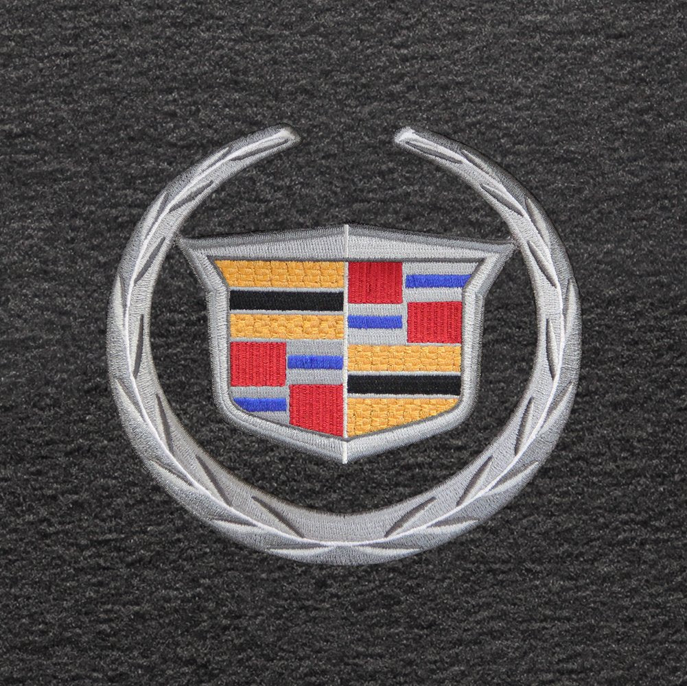 Lloyd Mats 2 Piece Velourtex Ebony Carpet Floor Mats w/Cadillac Logo Compatible with Cadillac CTS AWD Coupe (2011-2015)