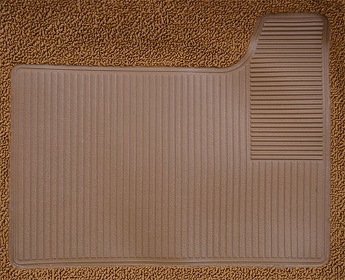 Replacement Auto Carpet Floor Liner - Molded Loop - fits 1968-1972 Chevrolet Chevelle 2 Door 4 Speed Manual Bench Seat with 4sp Hump (Black)