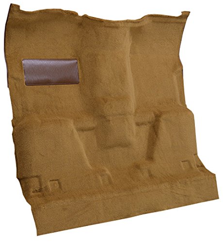 Replacement Auto Carpet Floor Liner - Molded Cutpile - fits 1981-1986 Chevrolet C10 Regular Cab 2WD Automatic 3 Speed Column Shift (Silver)