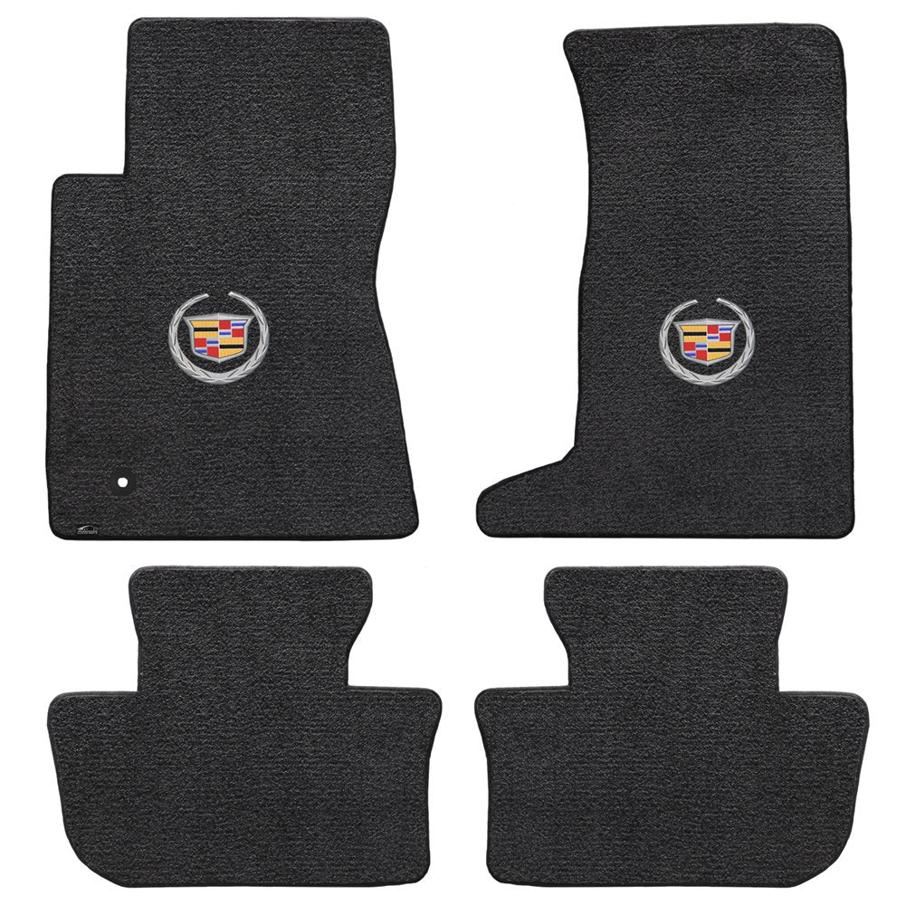 CTS AWD COUPE 2011-2015 4Pc Mats EBONY ULTIMAT CADILLAC LOGO