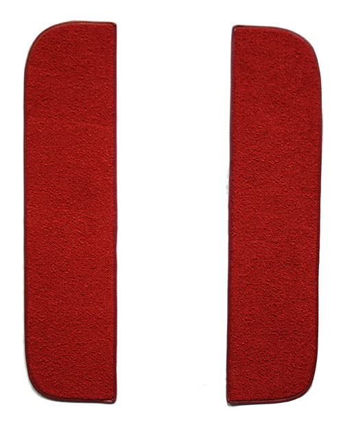 Door Panel Carpet Flooring Die Cut Loop - fits 1967-1972 Chevrolet C10 Pickup Inserts with Cardboard (Black)