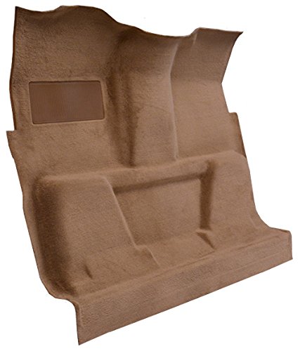 Replacement Auto Carpet Floor Liner - Molded Cutpile - fits 1975-1980 Chevrolet C10 Regular Cab 2WD Automatic 3 Speed Column Shift (Medium Doeskin)