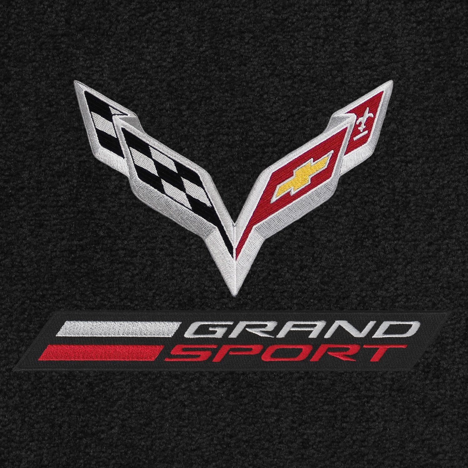 Lloyd Mats Corvette C7 Grand Sport & Flags Logo Jet Ultimat Coupe Cargo Mat (2014-2019)